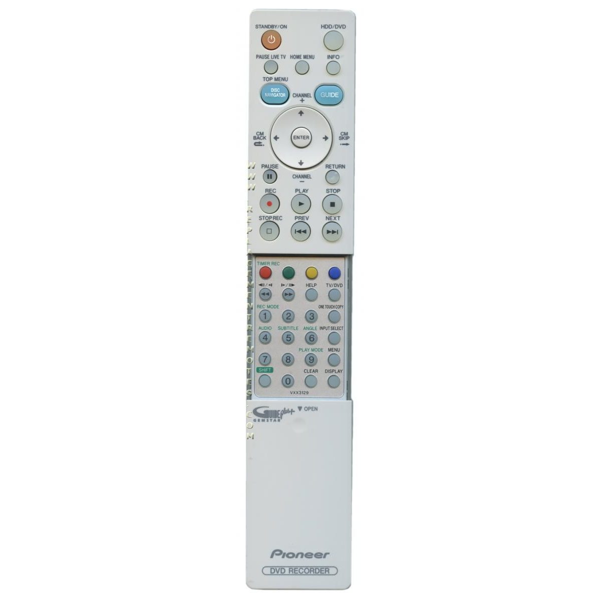Pioneer VXX3129 DVD Recorder (DVDR) Remote Control - VXX3129