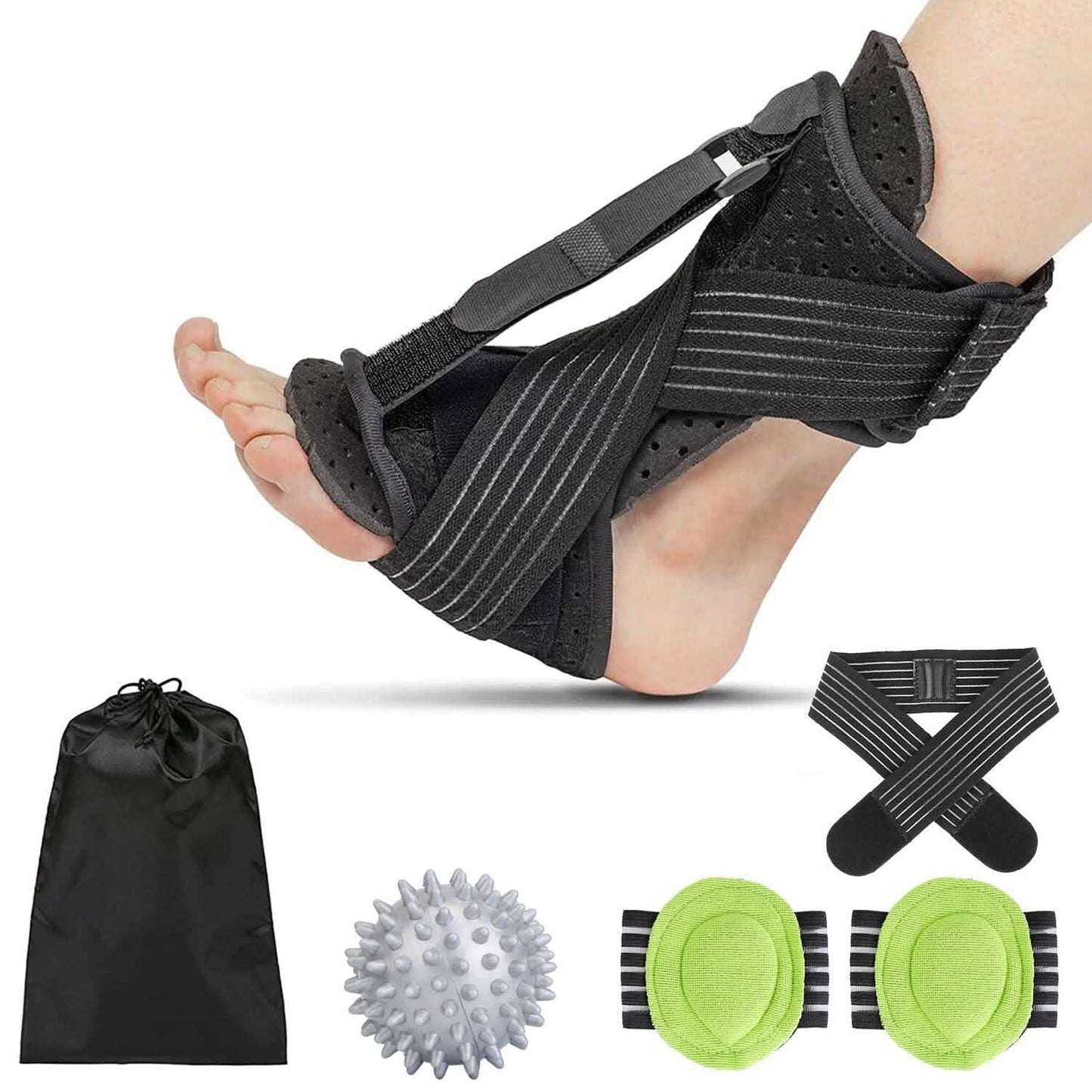 Plantar Fasciitis Night Splint Adjustable Foot Orthotic Brace