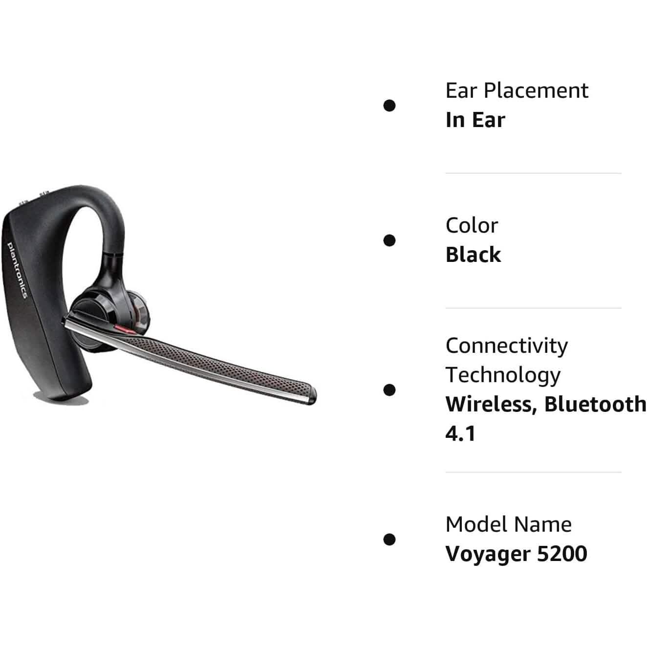 Plantronics Voyager 5200 Wireless Bluetooth Headset (Refurbished)