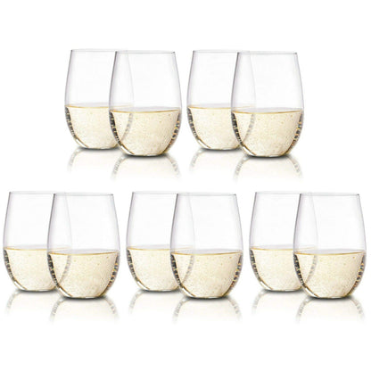 Plastic Stemless Wine Glasses by En Soiree