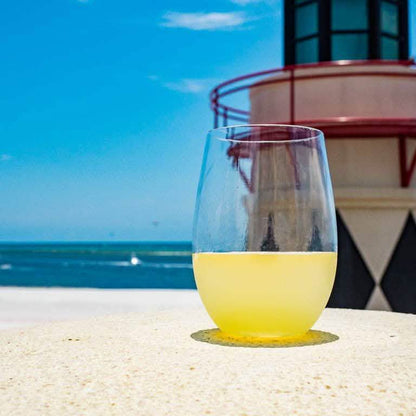 Plastic Stemless Wine Glasses by En Soiree
