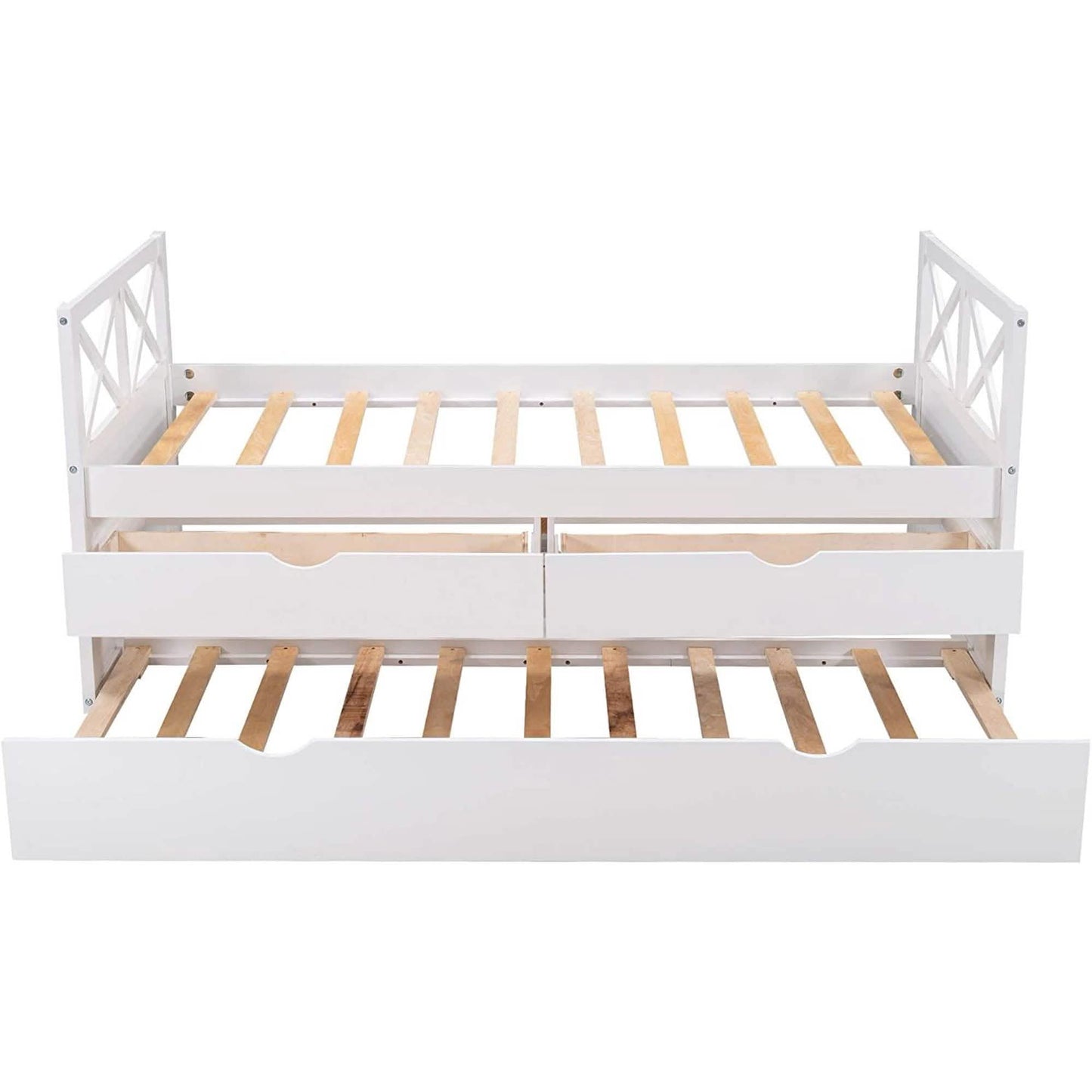 Platform Storage Bed with Trundle