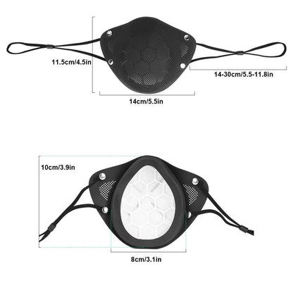 PM2.5 Mouth Nose Disconnect-type Reusable Washable Silicone Mask