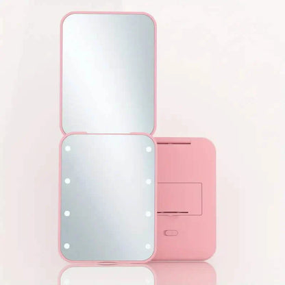 Pocket Mirror, 1X/3X Magnification LED Compact Travel Makeup Mirror