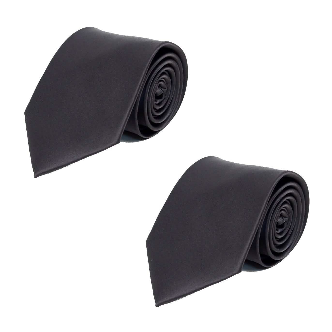 Poly Solid Satin Tie