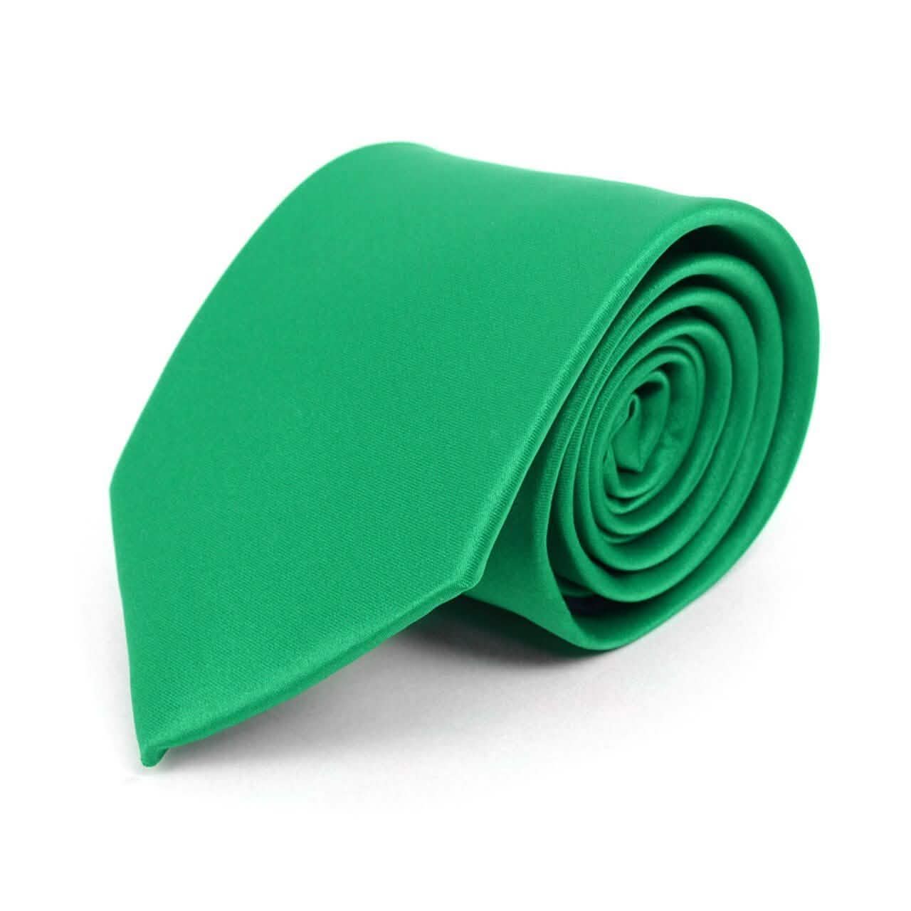 Poly Solid Satin Tie