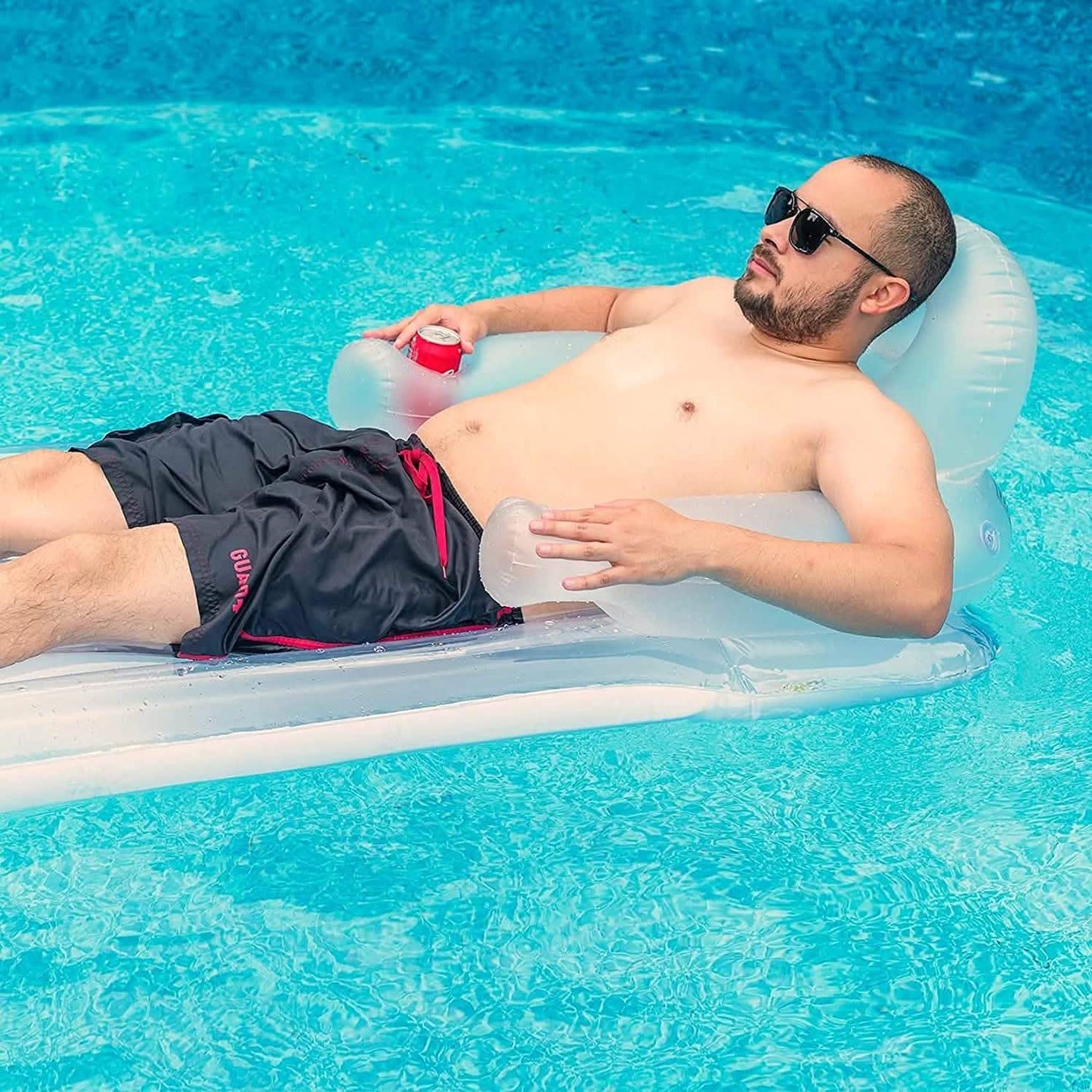 Pool Float for Adults Inflatable Lounge Chair Recliner for Swimming/Tanning