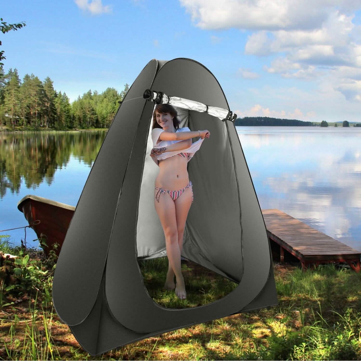 Pop Up Privacy Foldable Tent with Carry Bag