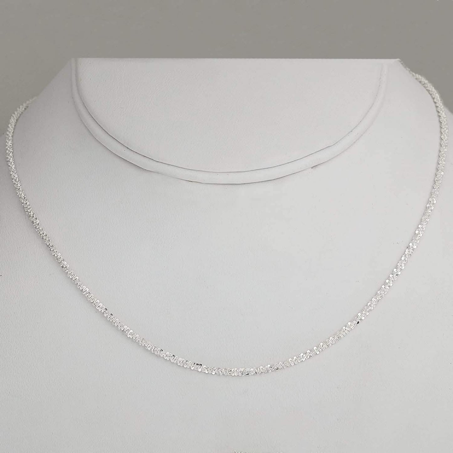 Pori Jewelers 925 Sterling Silver 2MM Twisted ROC Chain Necklace