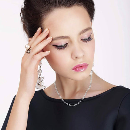 Pori Jewelers 925 Sterling Silver Figaro Chain Necklace
