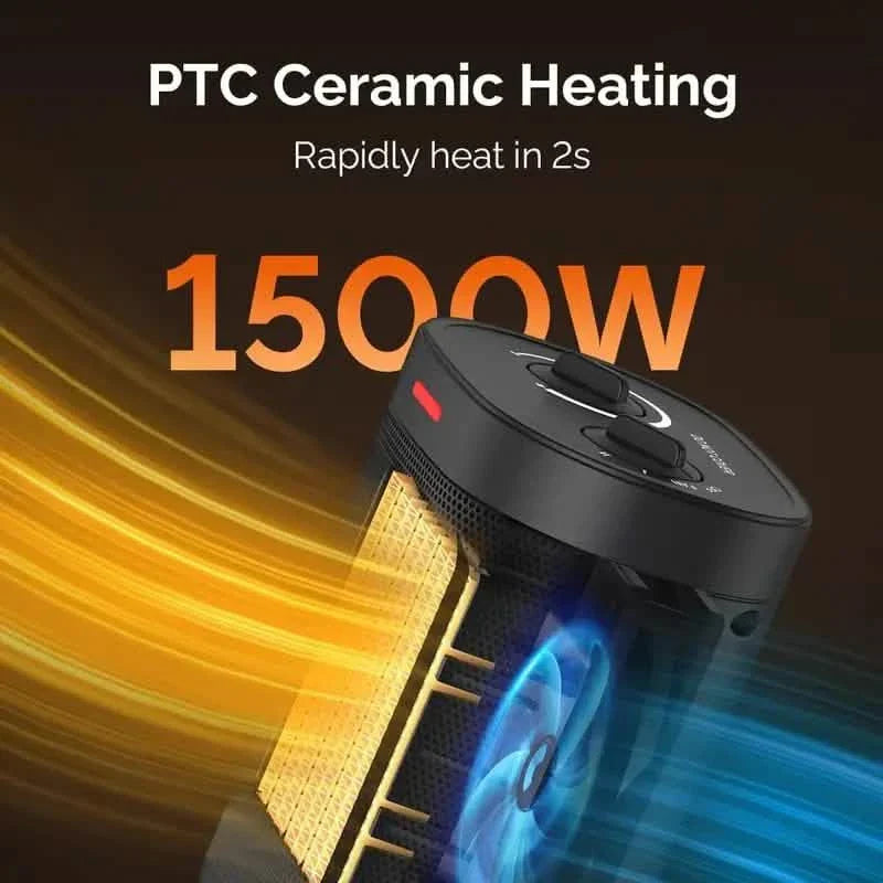 Portable 1500W/900W PTC Ceramic Space Heater