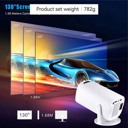 Portable 4K Mini Projector 180° Rotation