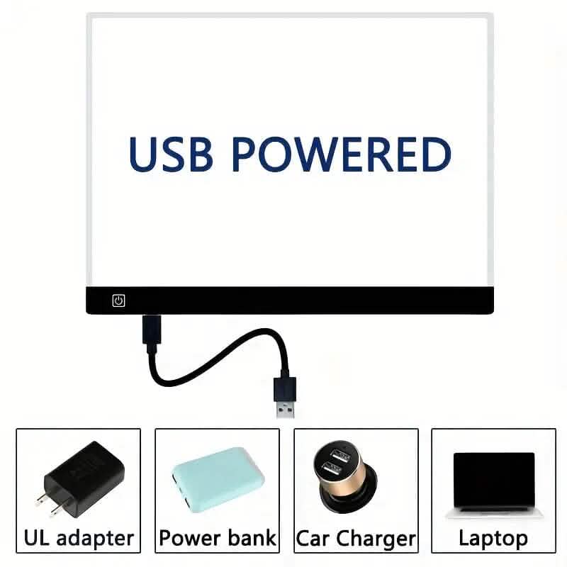Portable A4 LED Copy Board Light Tracing Pad