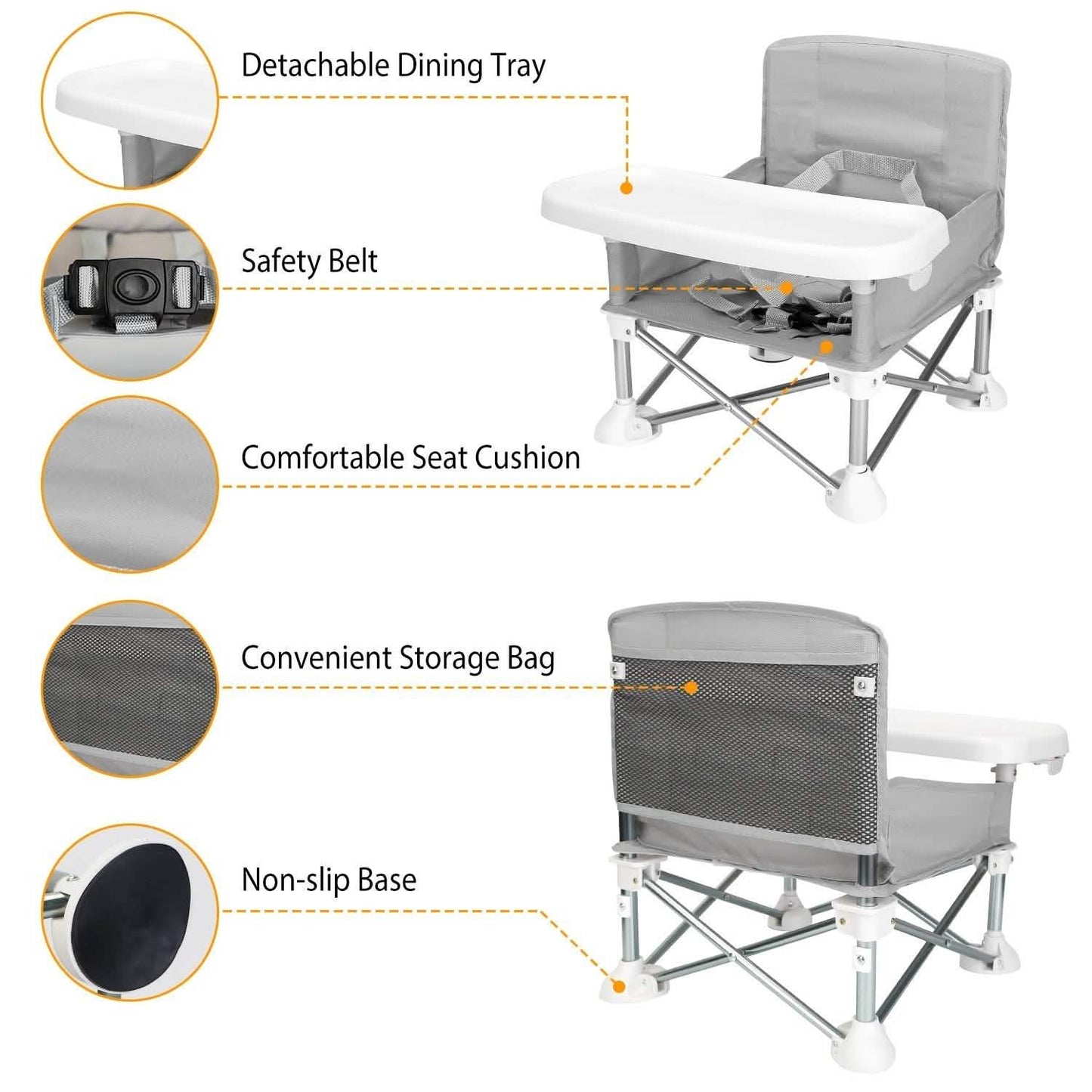Portable Baby Travel Booster Seat