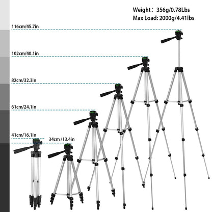 Portable Camera Tripod 45" Adjustable Camera Stand
