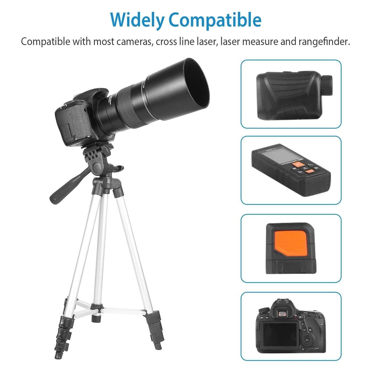 Portable Camera Tripod 45" Adjustable Camera Stand