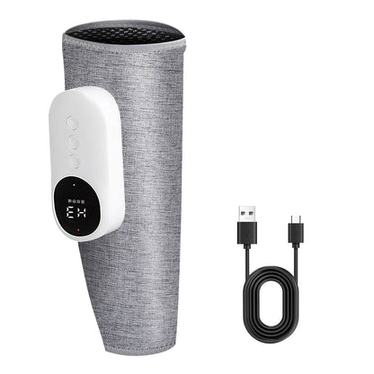 Portable Cordless Rechargeable Air Leg Compression Massage Adjustable Wrap with 3 Modes Intensities Heating Function
