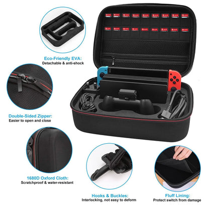 Portable Deluxe Carrying Case for Nintendo Switch