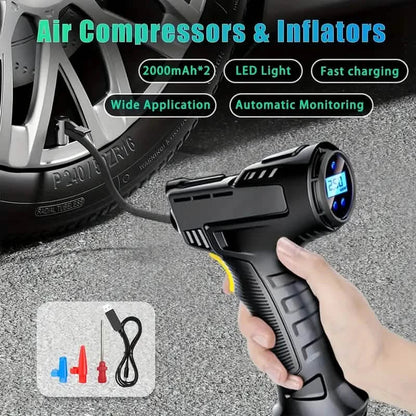 Portable Digital Tire Inflator with LED Light