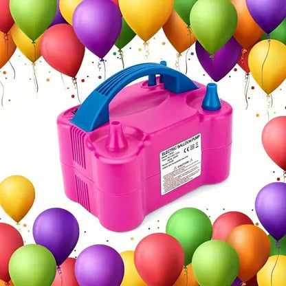 Portable Dual Nozzle Electric Air Balloon Pump and Tying Tool