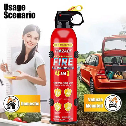 Portable Fire Extinguisher Spray 4-in-1 with Bracket