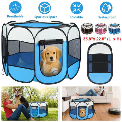 Portable Foldable Pet Playpen For Dogs Cats Other Pets