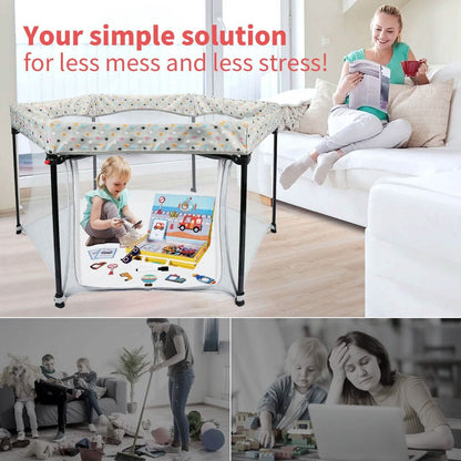 Portable Folding Playard for Babies, Toddler Indoor & Outdoor Play