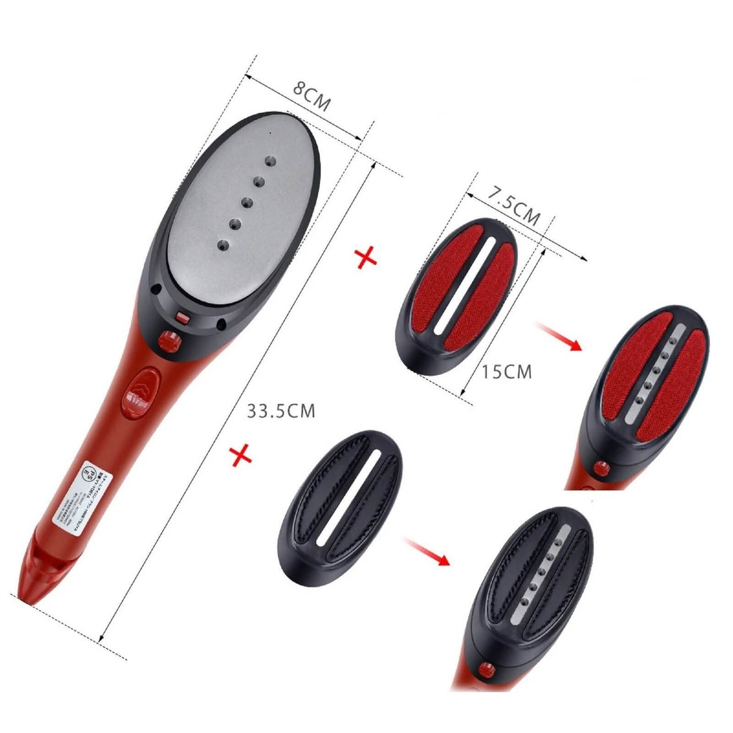Portable Hand-Held Steam Iron 30s Fast Heating for Home Travel Garment