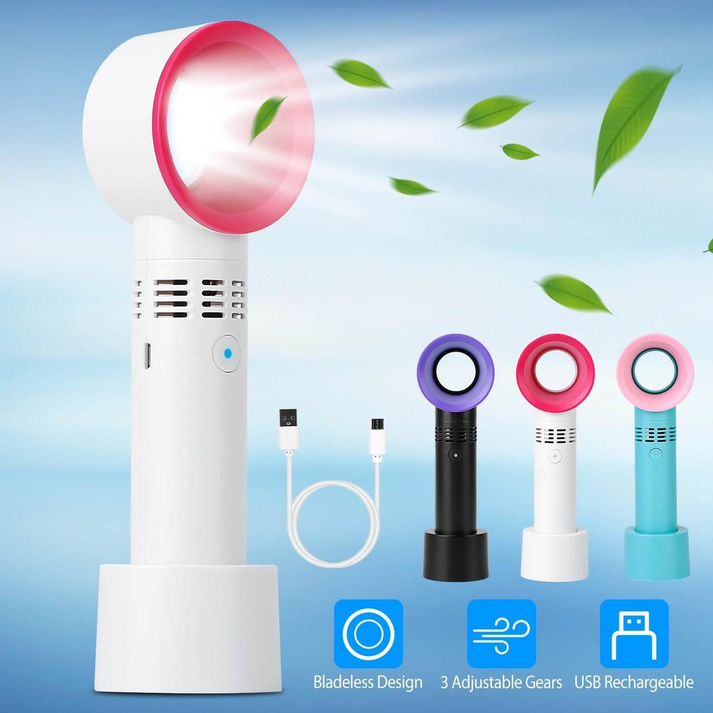 Portable Handheld Bladeless Fan