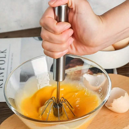 Portable Handheld Mixer (Semi-Automatic, No Electricity Needed)