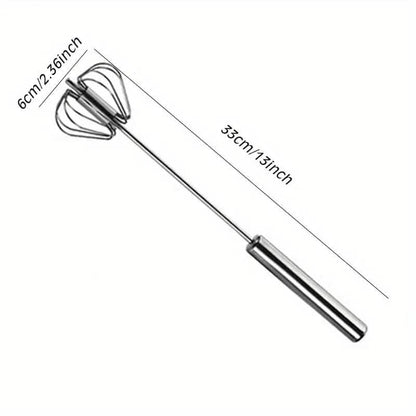 Portable Handheld Mixer (Semi-Automatic, No Electricity Needed)