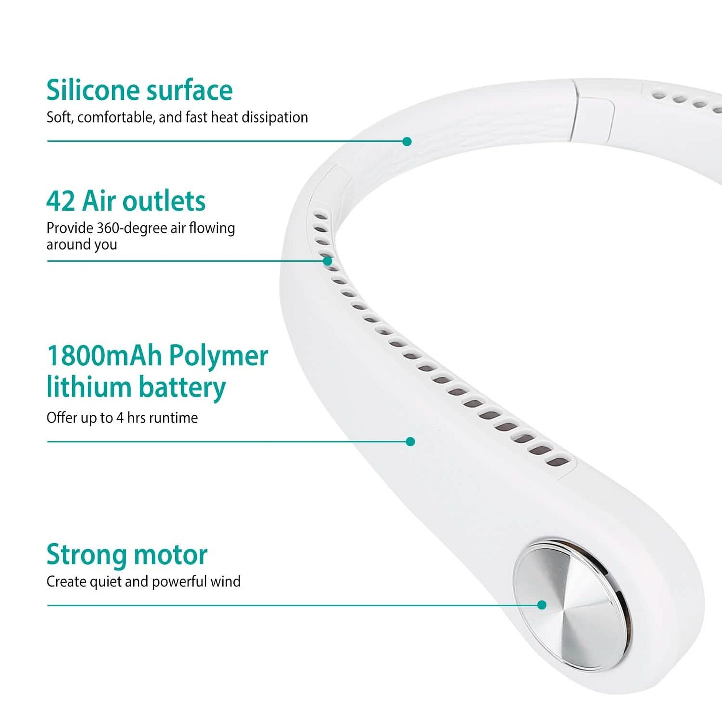 Portable Hanging Neck Personal Mini Fan