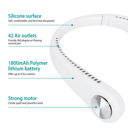 Portable Hanging Neck Personal Mini Fan