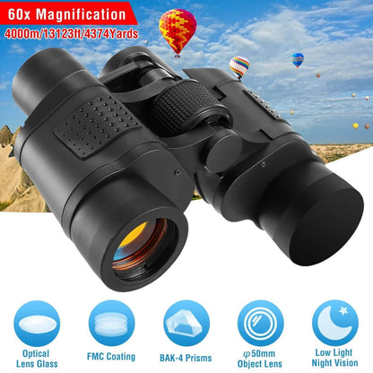 Portable HD Binoculars with Shoulder Strap Bag