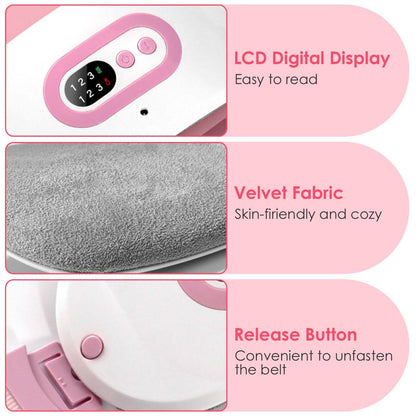 Portable Heating Pad For Cramps Fast Heating with 3 Heat Levels and 3 Massage Modes