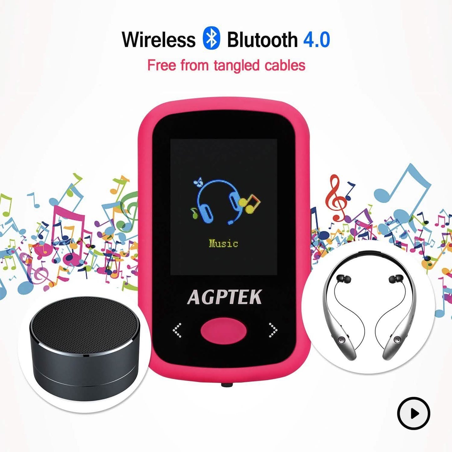 Portable Lossless HiFi Sound Music 8G Bluetooth MP3 Player