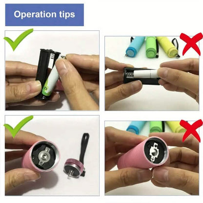 Portable Mini Flashlight Nail Lamp with 9 Lamp Beads