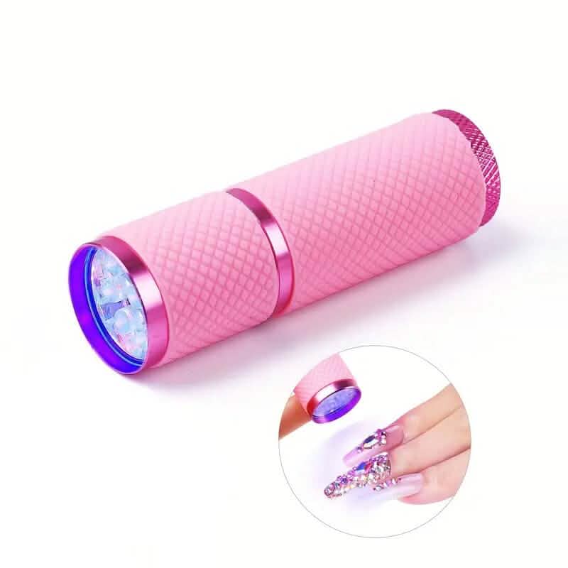 Portable Mini Flashlight Nail Lamp with 9 Lamp Beads