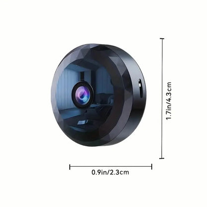 Portable Mini Wireless WiFi Camera, Indoor/Outdoor Surveillance Security Hidden Nanny Cam with Night Vision