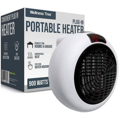 Portable Plug In Electric Heat Adjustable Thermostat