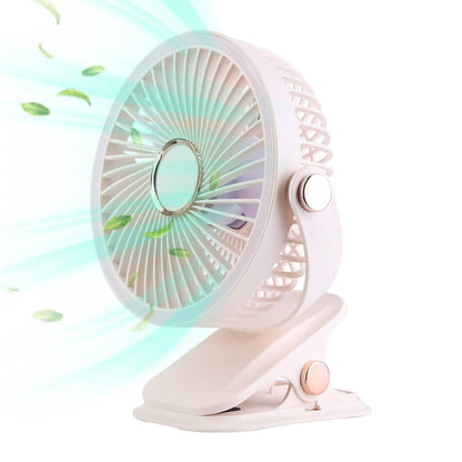 Portable Quiet Rechargeable Clip-On Fan