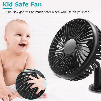 Portable Rotatable Car Cooling Fan