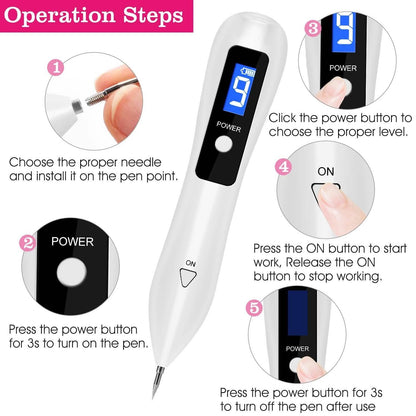 Portable Skin Tag Repair Kit with 6 Replaceable Needles