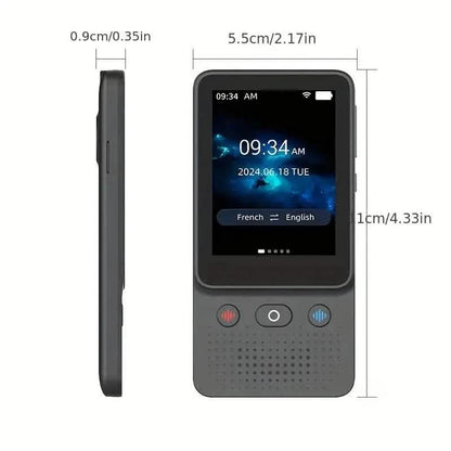 Portable Two-Way Language Translator with 138 Languages & 39 Voices