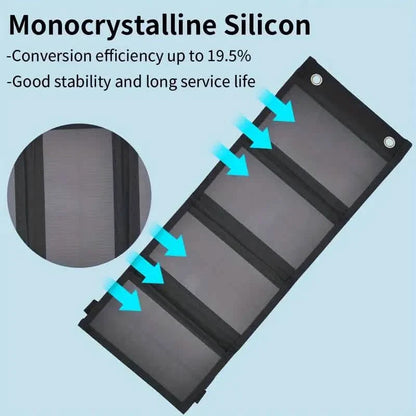 Portable USB Foldable Solar Panels