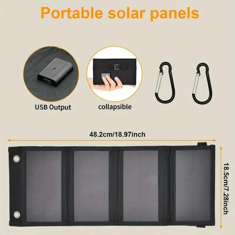 Portable USB Foldable Solar Panels