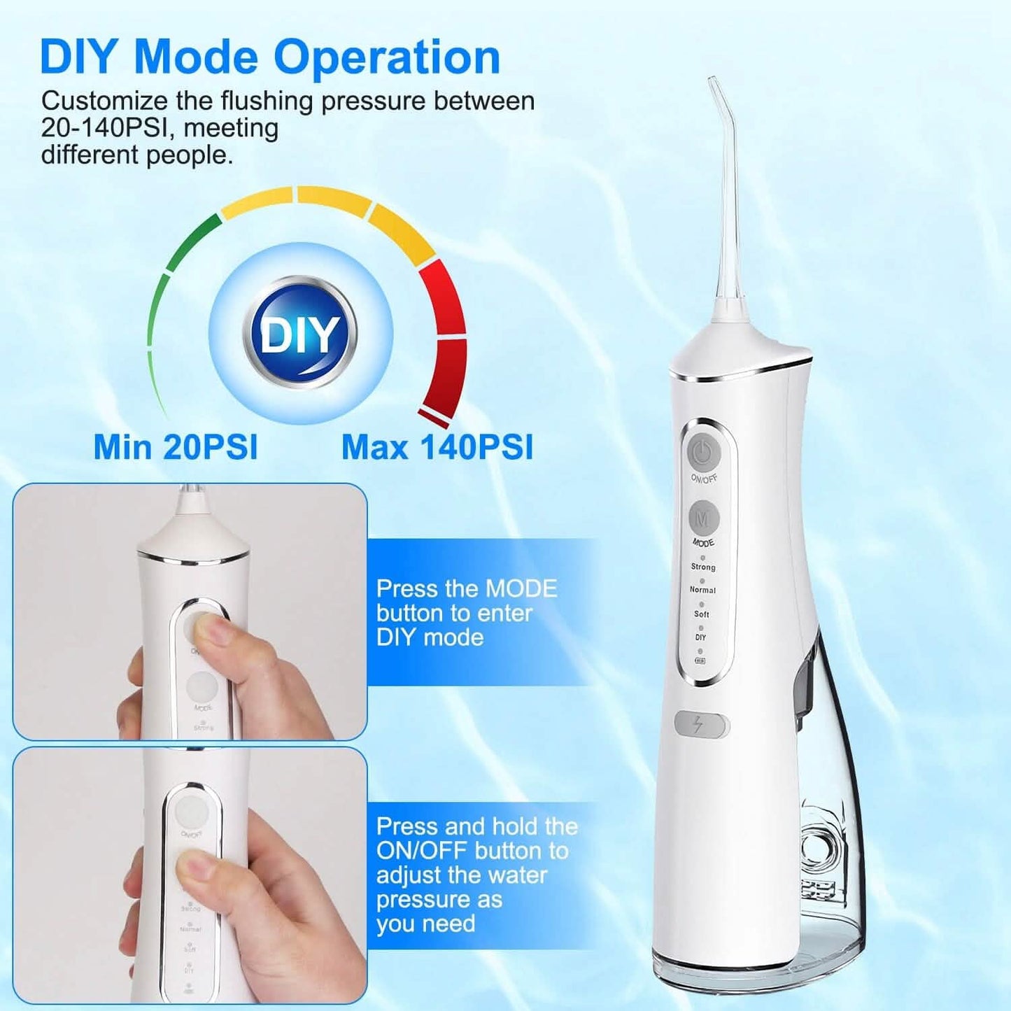 Portable Water Dental Flosser