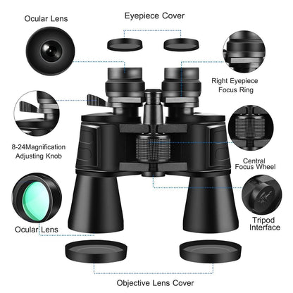 Portable Zoom Binoculars with FMC Lens