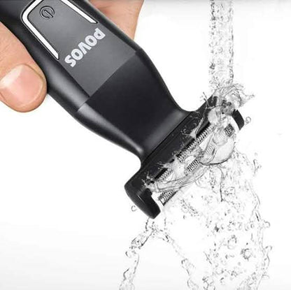 Povos Cordless 5-in-1 Beard Trimmer Body Groomer Style and Detail Kit