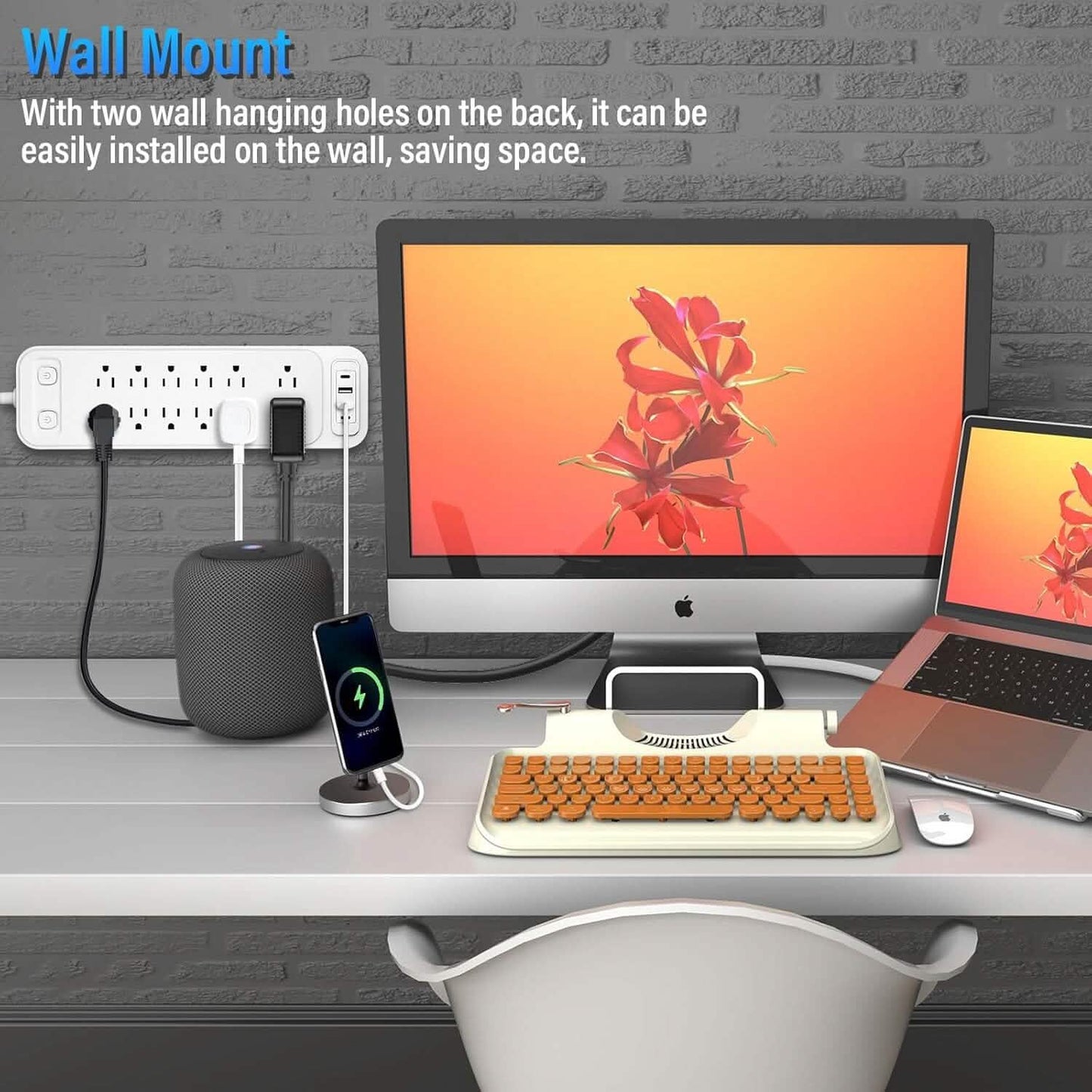 Power Strip with Surge Protector Extension Cord
